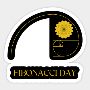 fibonacci day 2023 Sticker